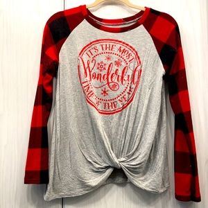 Most wonderful time of the year christmas raglan